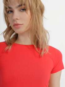 Футболка Piazza Italia модель 53303_geranium Футболка Piazza Italia модель 53303_geranium Фото