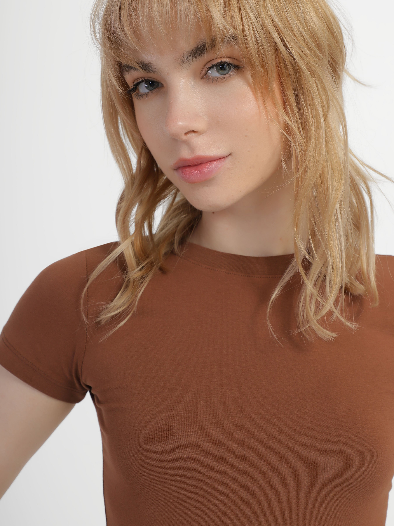 Футболка Piazza Italia модель 53303_tobacco Фото