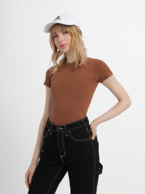 Футболка Piazza Italia модель 53303_tobacco Фото