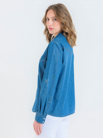 Рубашка Piazza Italia модель 53865_Denim Фото