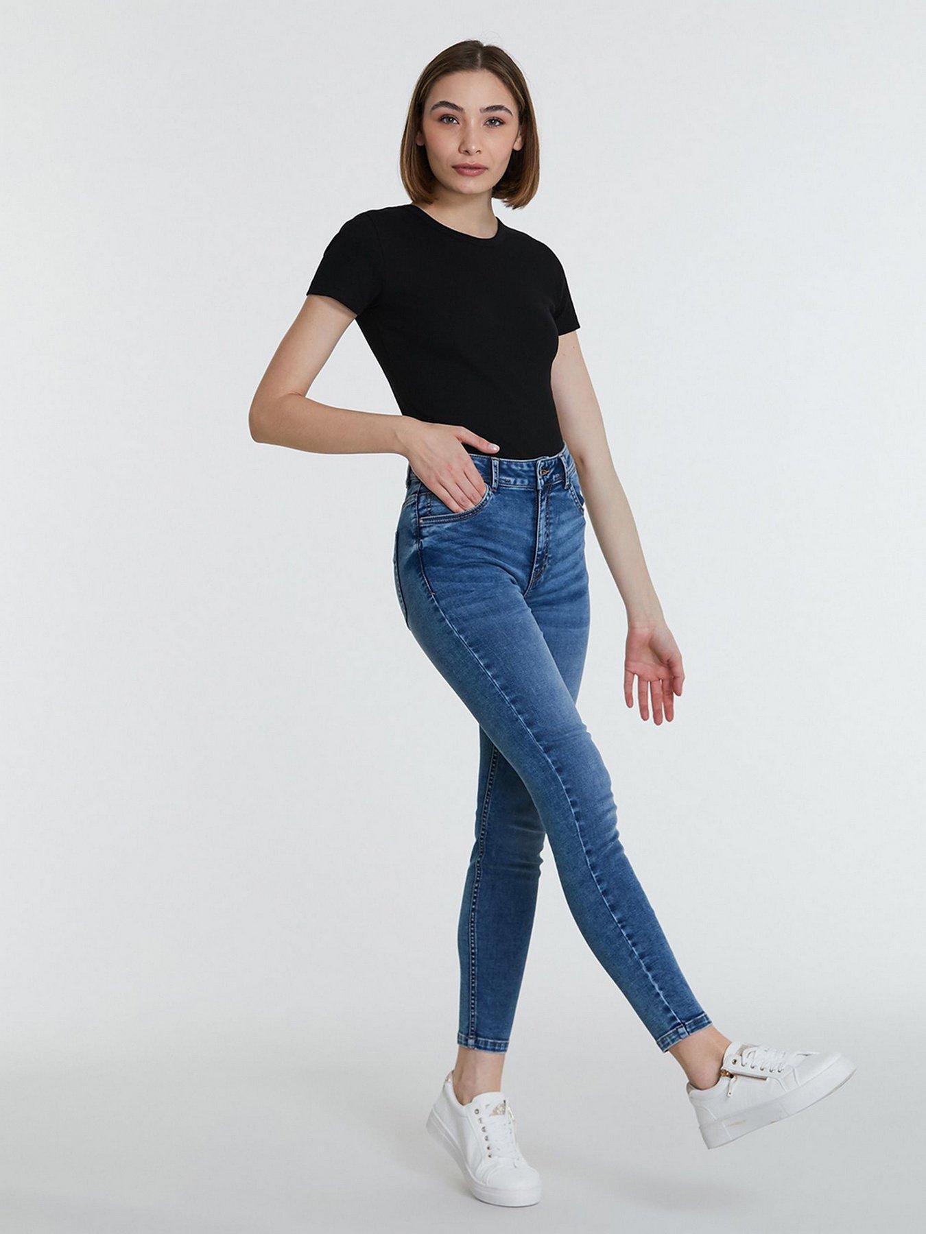 Скинни джинсы Piazza Italia модель 43934_denim Фото