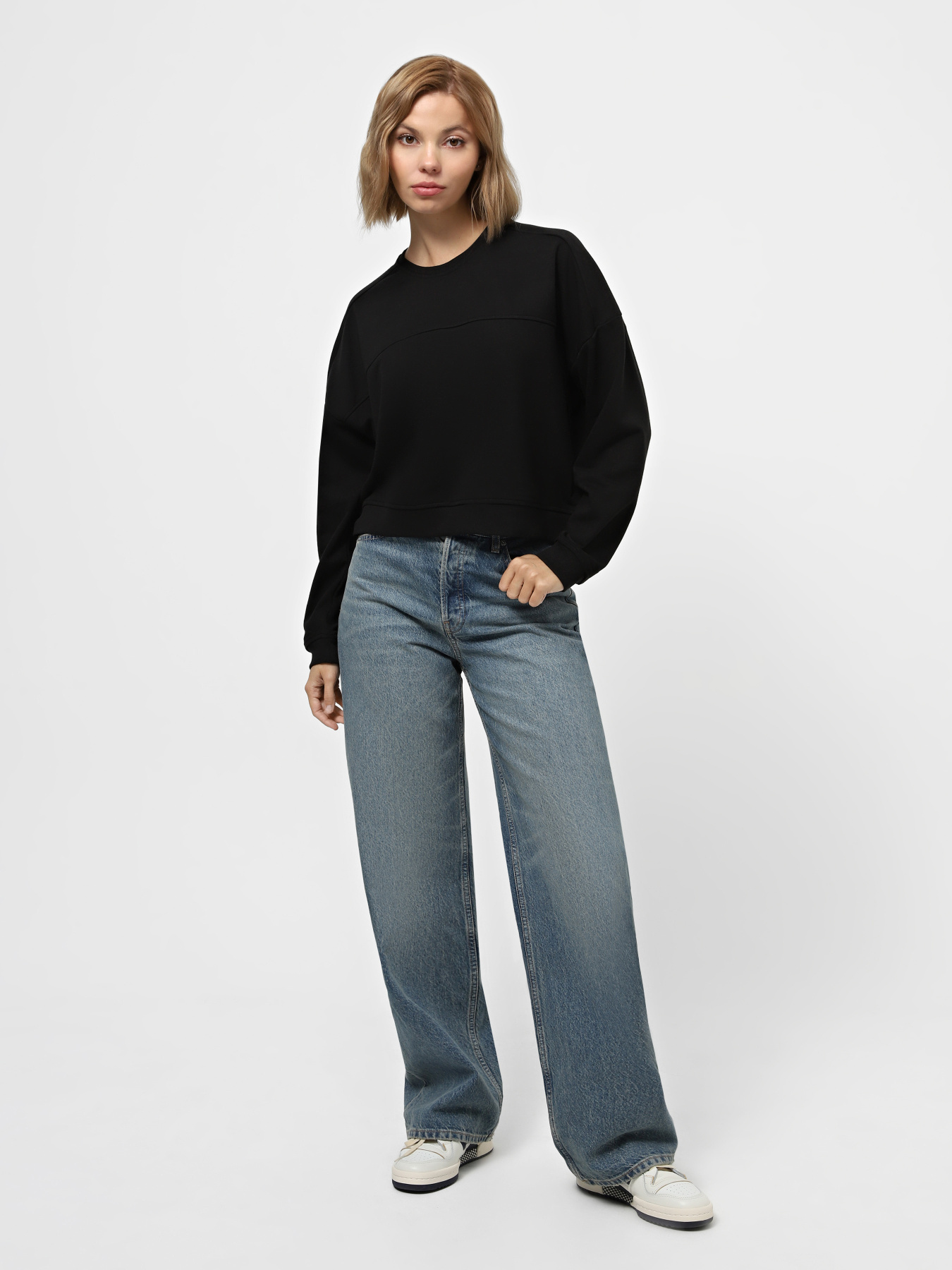 Свитшот Piazza Italia модель 62194_black Фото