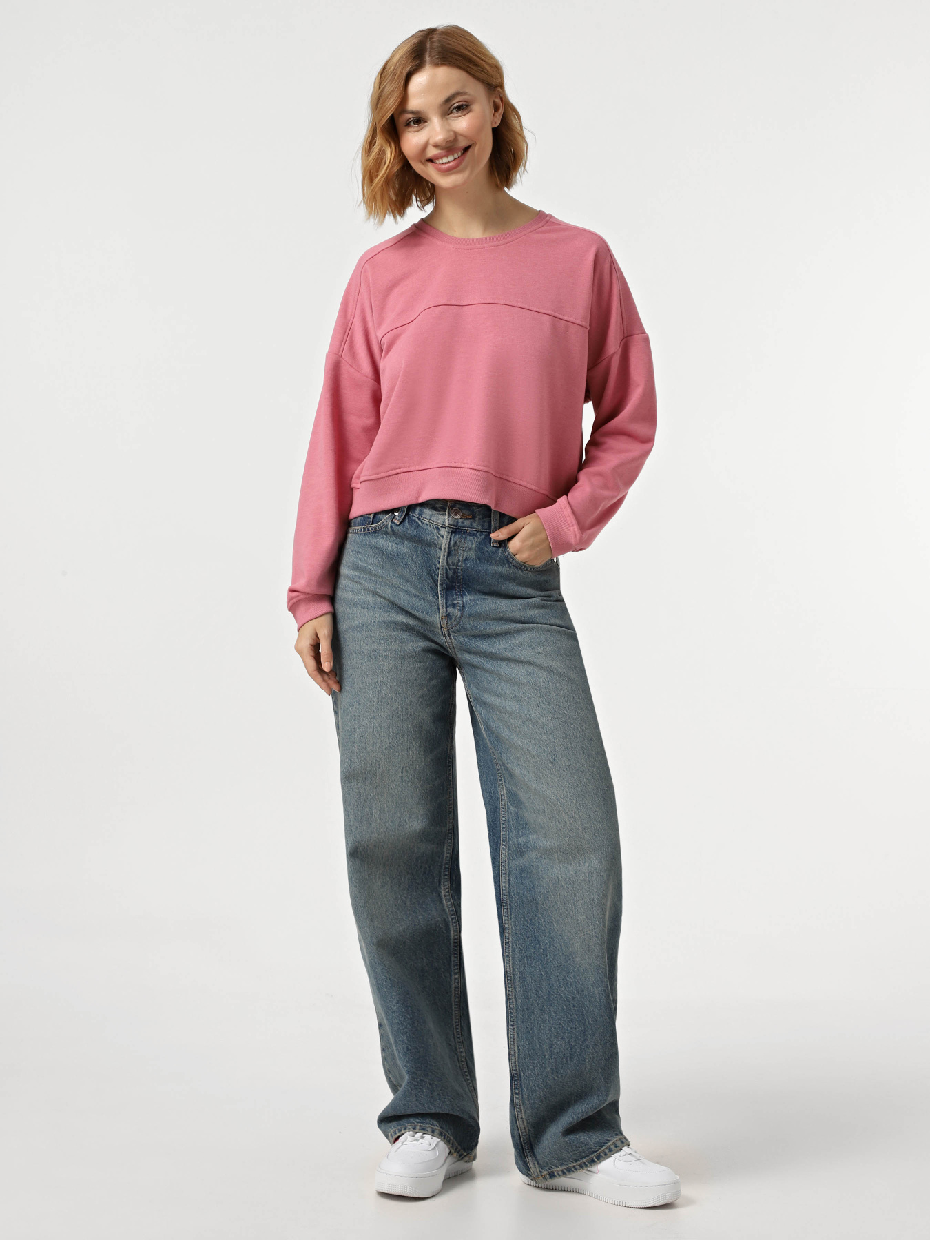 Світшот Piazza Italia модель 62194_pink Фото