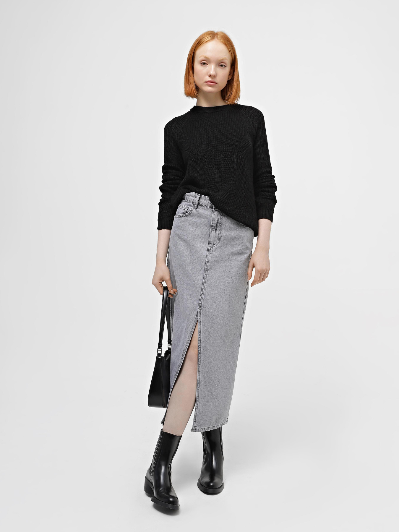 Джемпер Piazza Italia модель 99837_black Фото