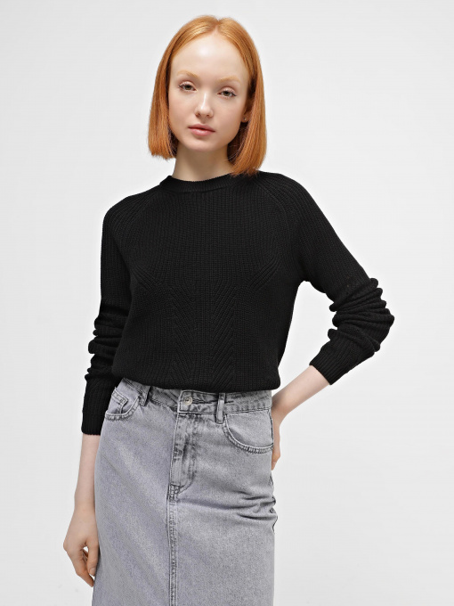 Джемпер Piazza Italia модель 99837_black Фото