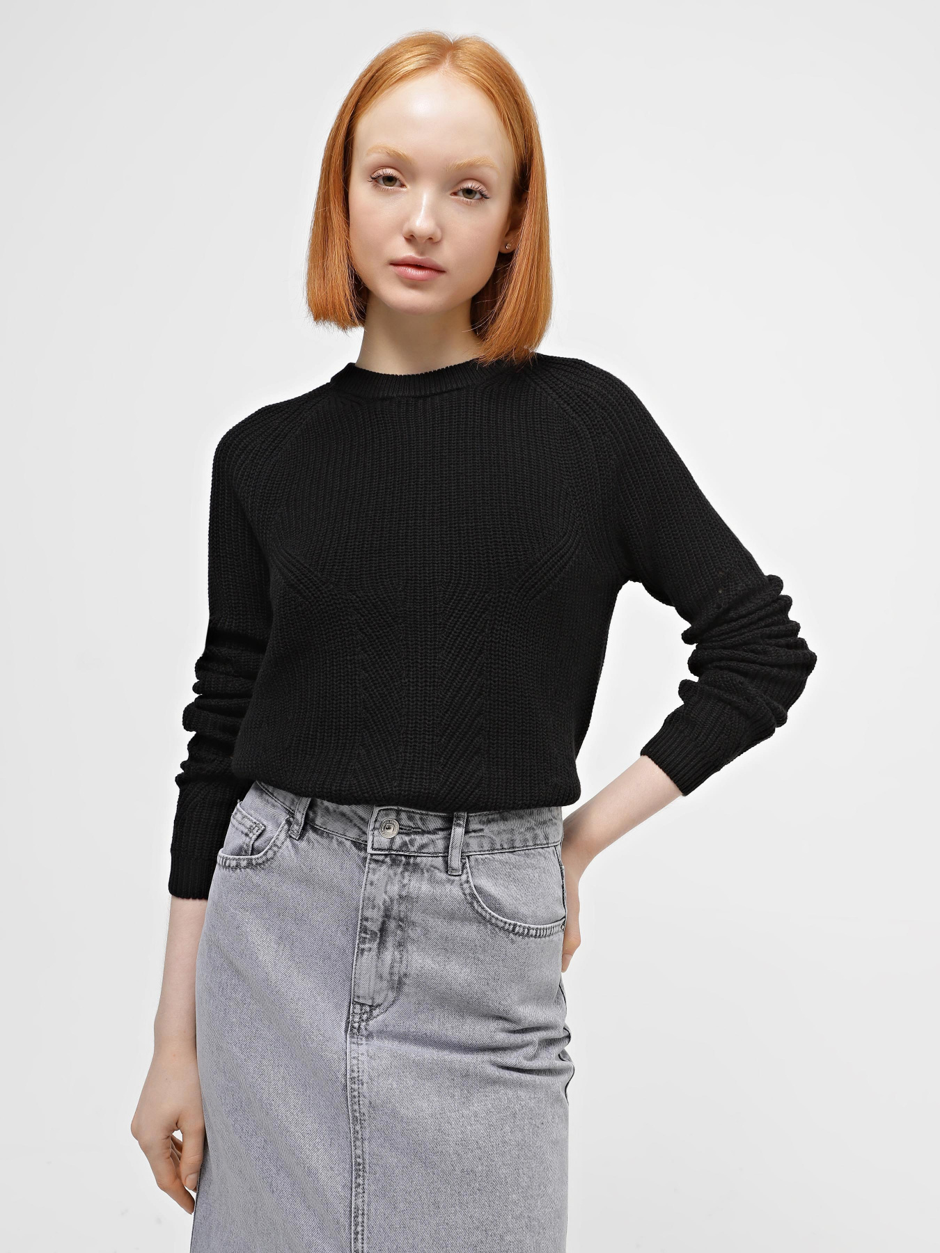 Джемпер Piazza Italia модель 99837_black Фото