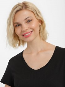 Футболка Piazza Italia модель 53234_black Фото