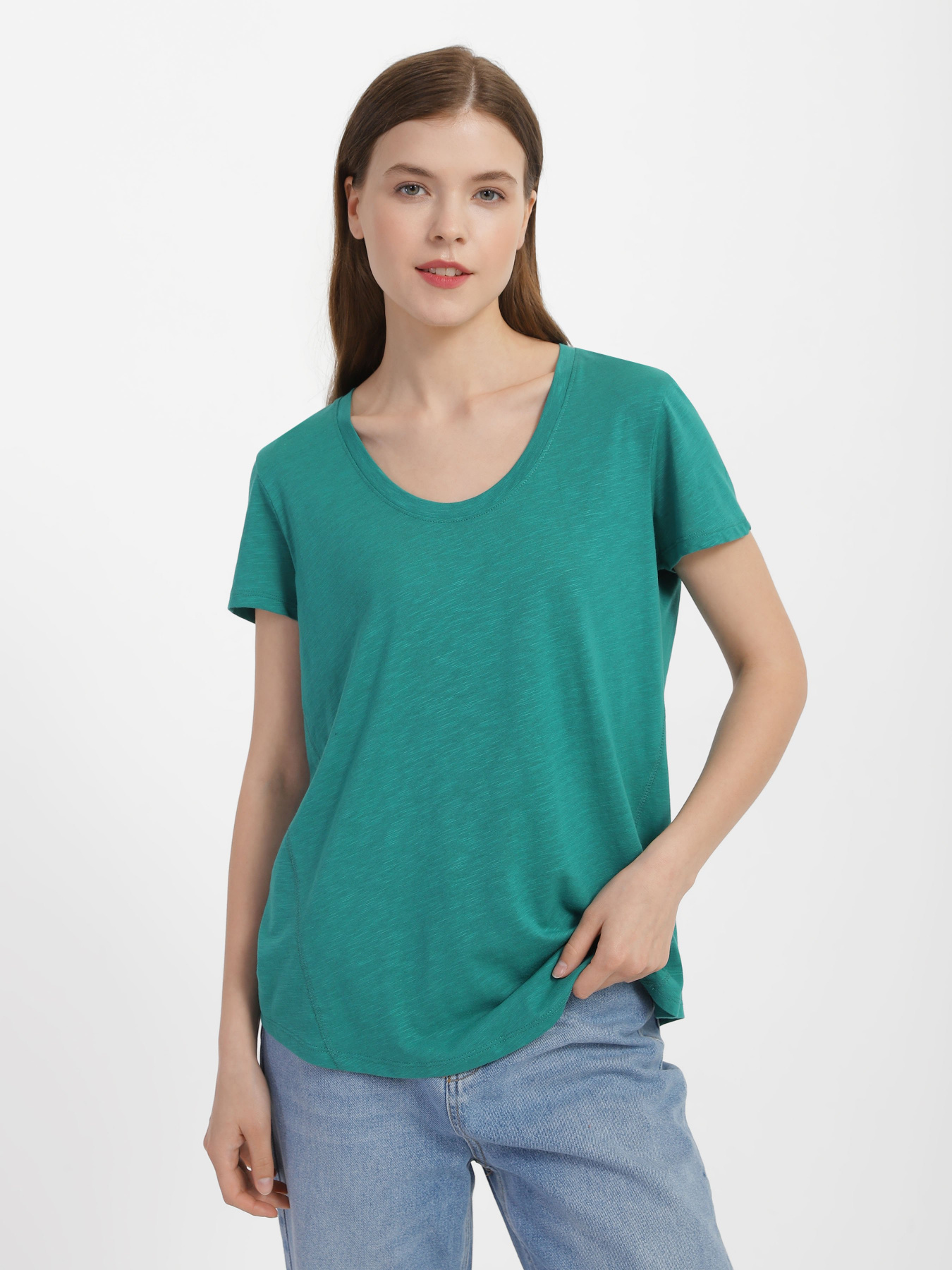 Футболка Piazza Italia модель 53234_green Фото