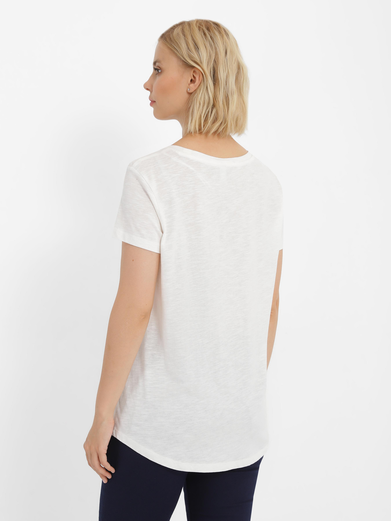 Футболка Piazza Italia модель 53234_white Фото