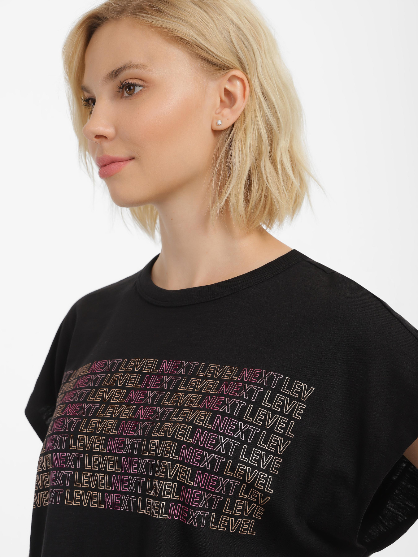 Футболка Piazza Italia модель 53250_black Фото