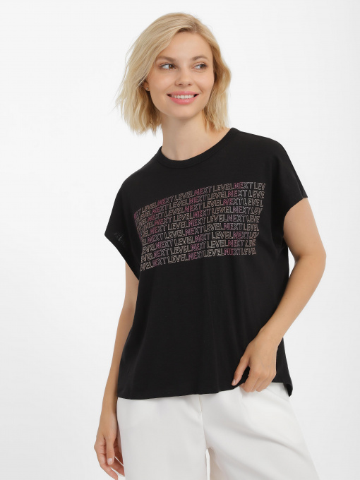 Футболка Piazza Italia Модель 53250_black Фото