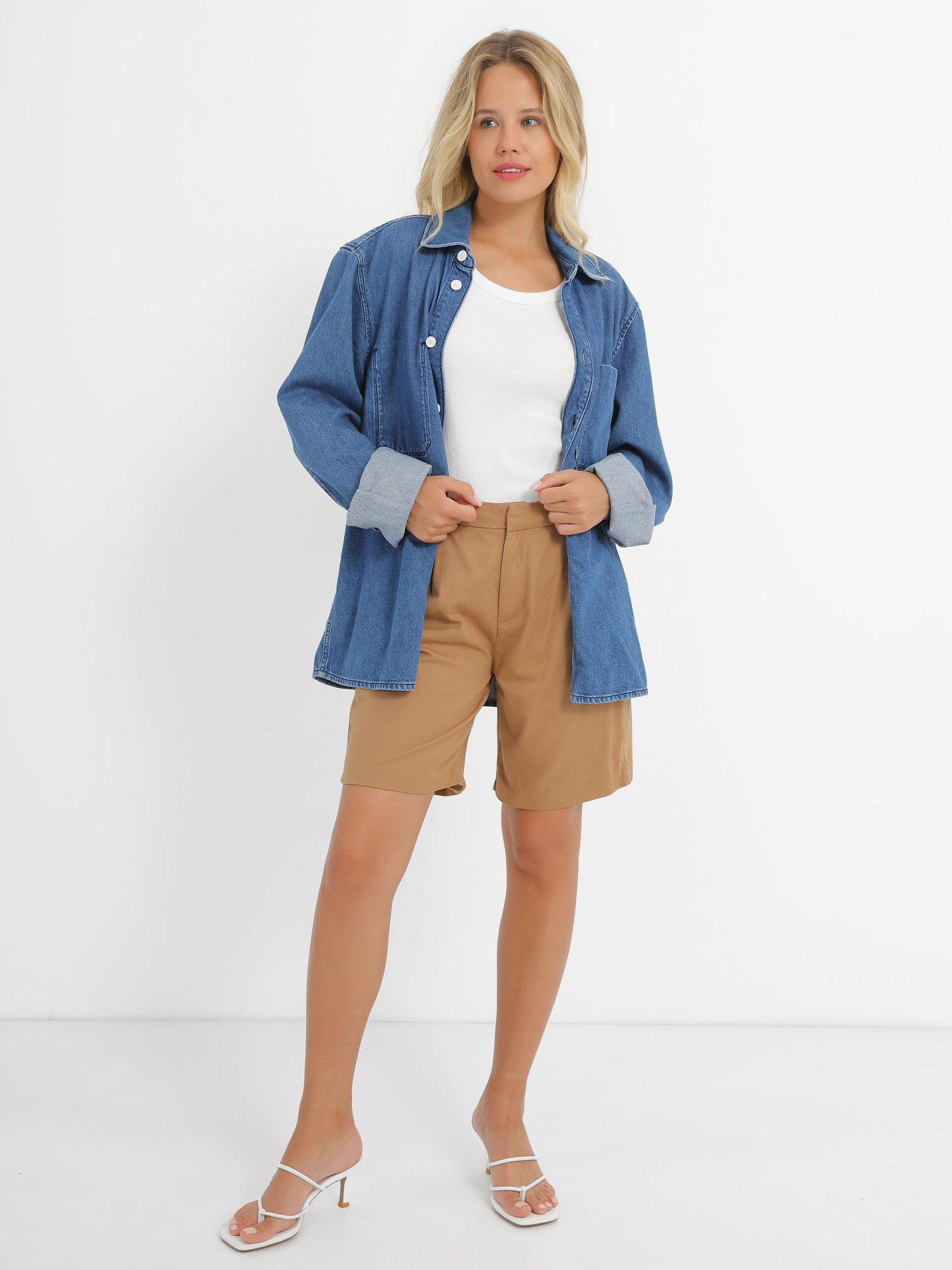 Повседневные шорты Piazza Italia модель 53953_camel Повседневные шорты Piazza Italia модель 53953_camel Фото