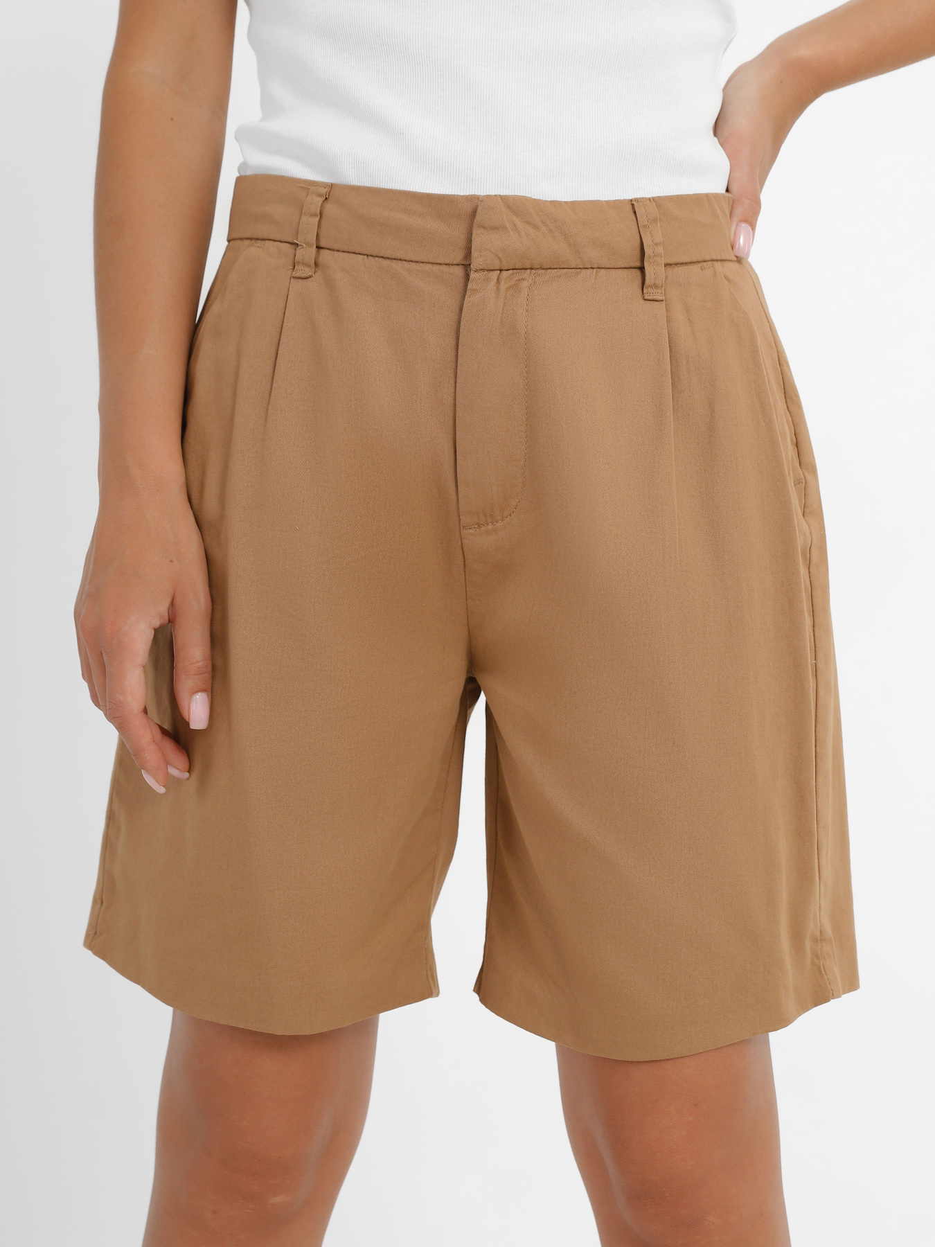 Повседневные шорты Piazza Italia модель 53953_camel Повседневные шорты Piazza Italia модель 53953_camel Фото