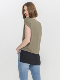 Футболка Piazza Italia модель 54542_sage Фото