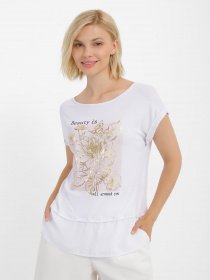 Футболка Piazza Italia модель 54542_white Фото