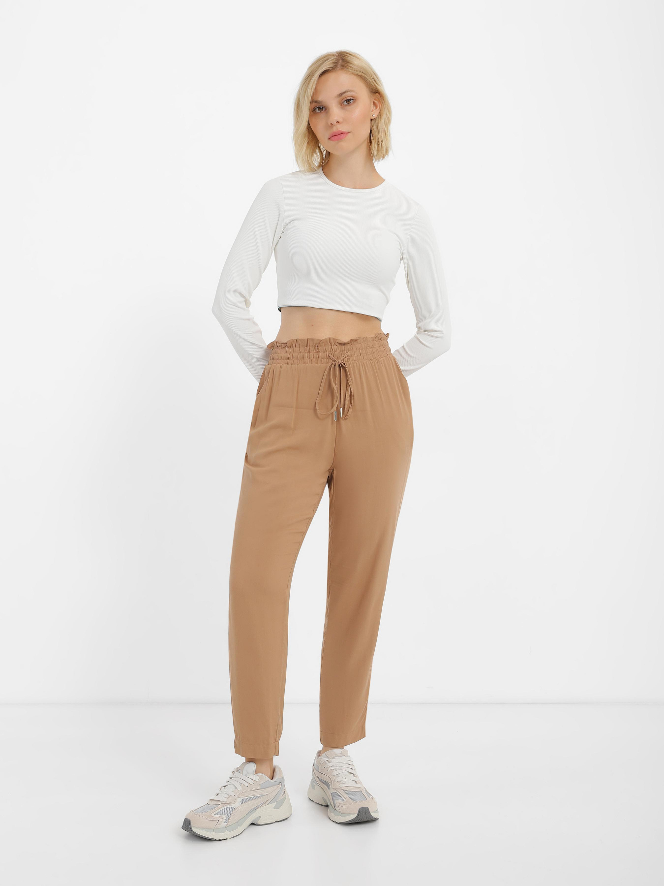 Брюки повседневные Piazza Italia модель 71641_camel Фото