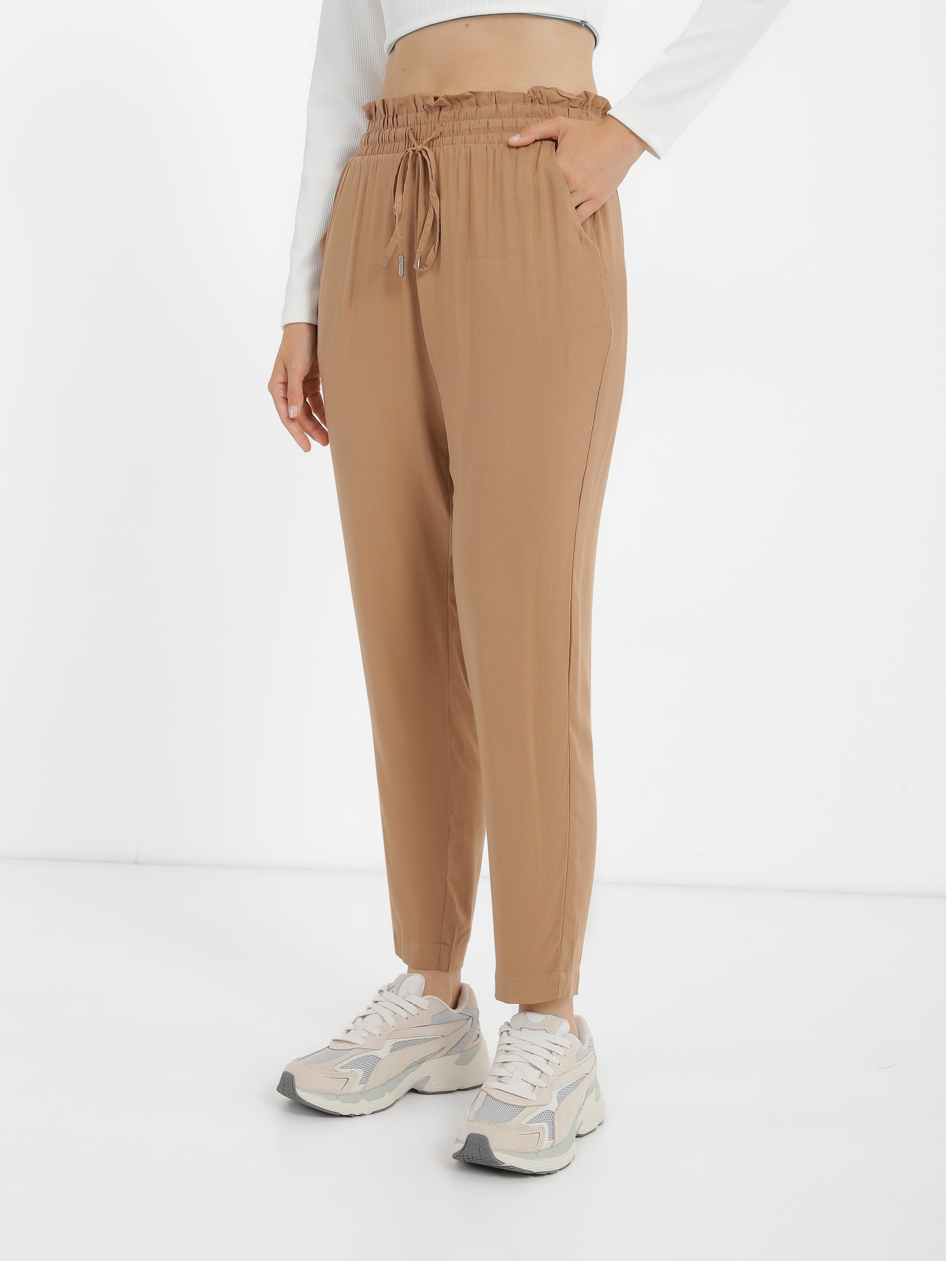 Повседневные штаны Piazza Italia модель 71641_camel Фото