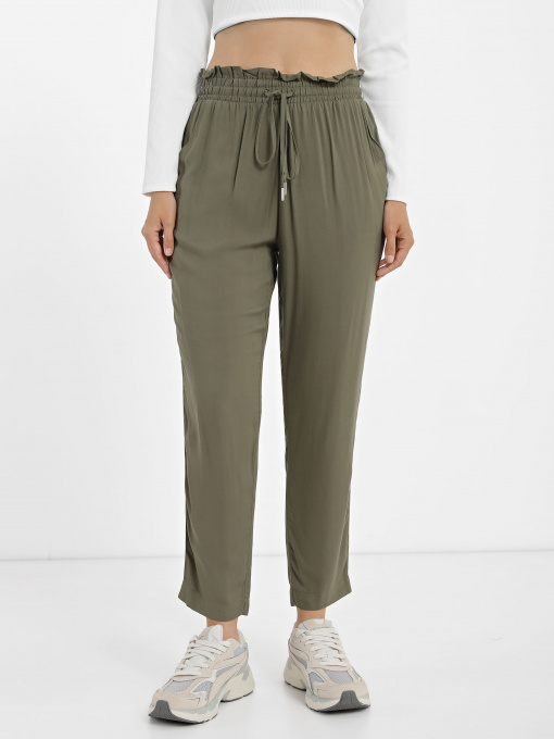 Брюки повседневные Piazza Italia модель 71641_sage Фото