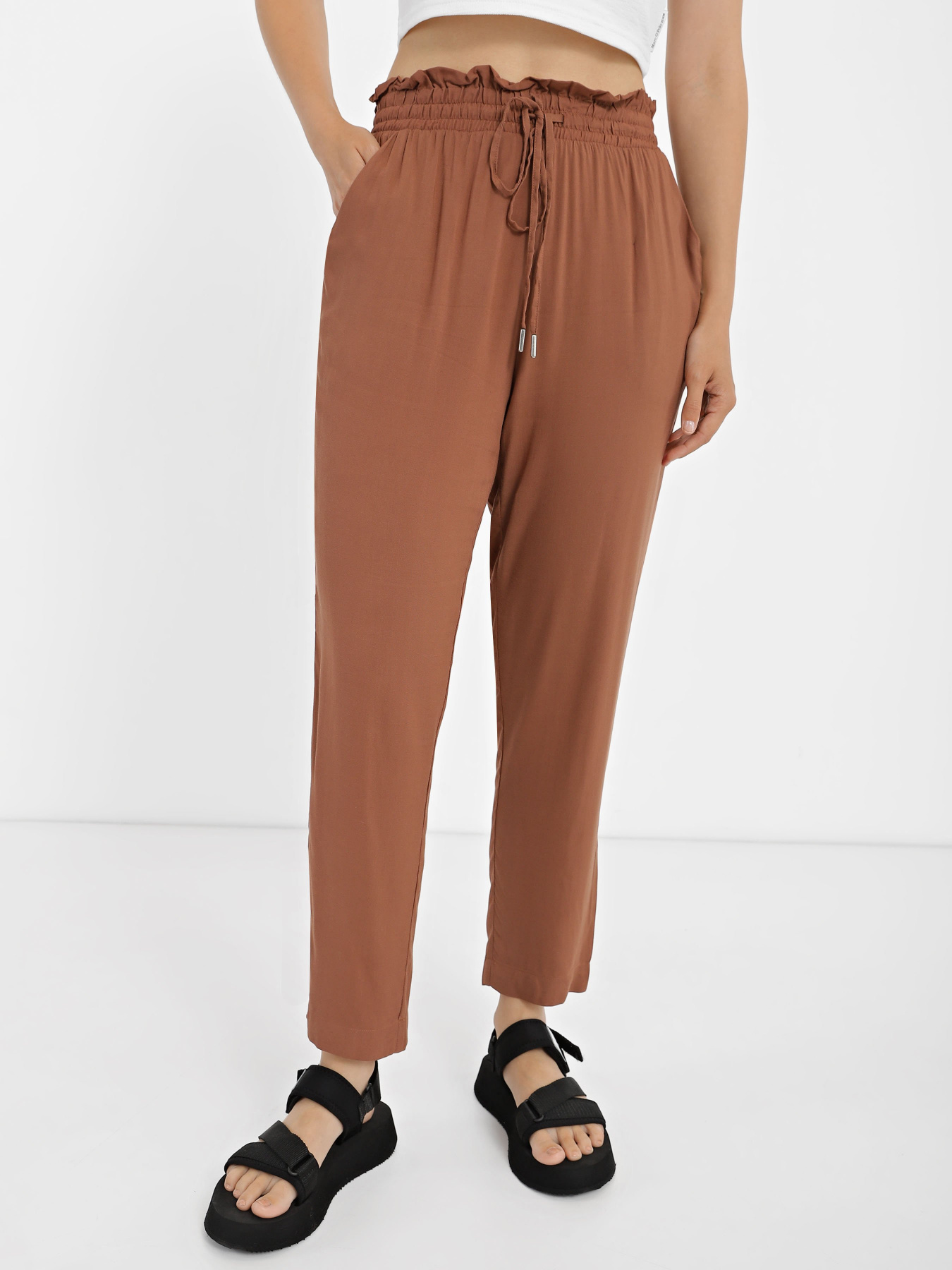 Брюки повседневные Piazza Italia модель 71641_tobacco Фото