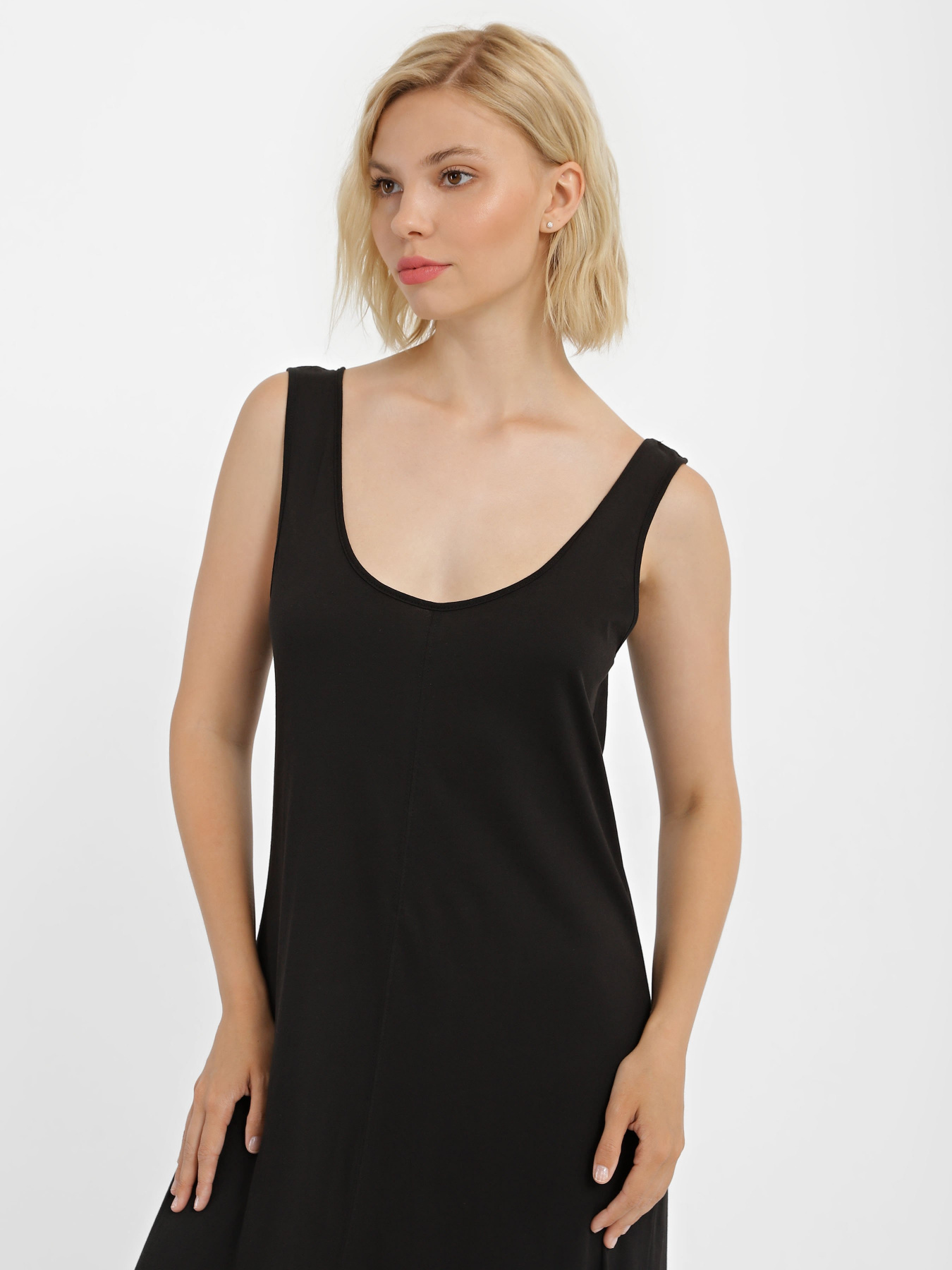 Платье макси Piazza Italia модель 74758_black Фото