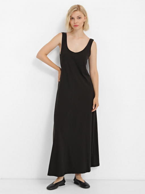 Платье макси Piazza Italia модель 74758_black Фото