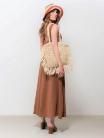 Платье макси Piazza Italia модель 74758_tobacco Фото