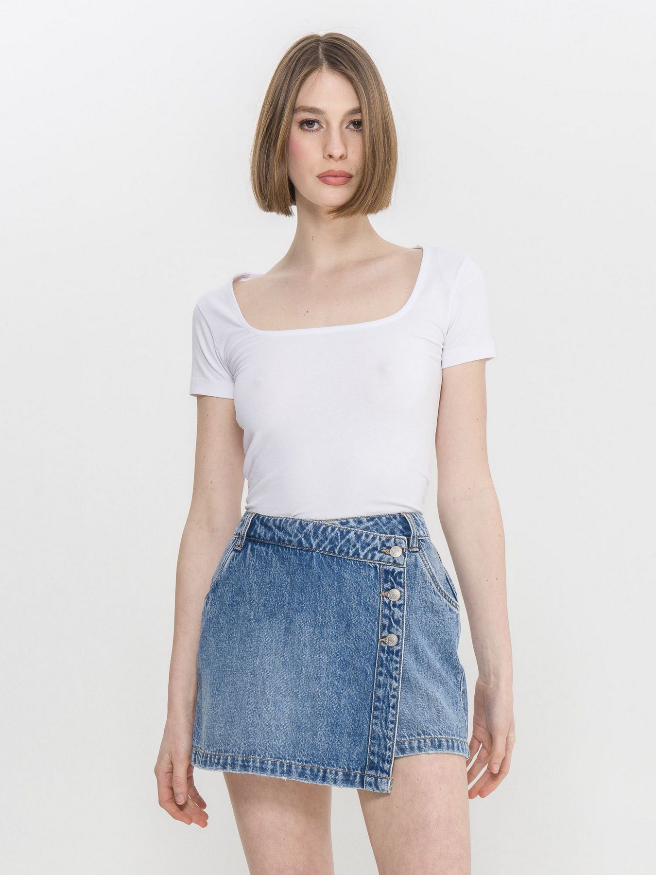 Джинсовые шорты Piazza Italia модель 81368_Denim Фото