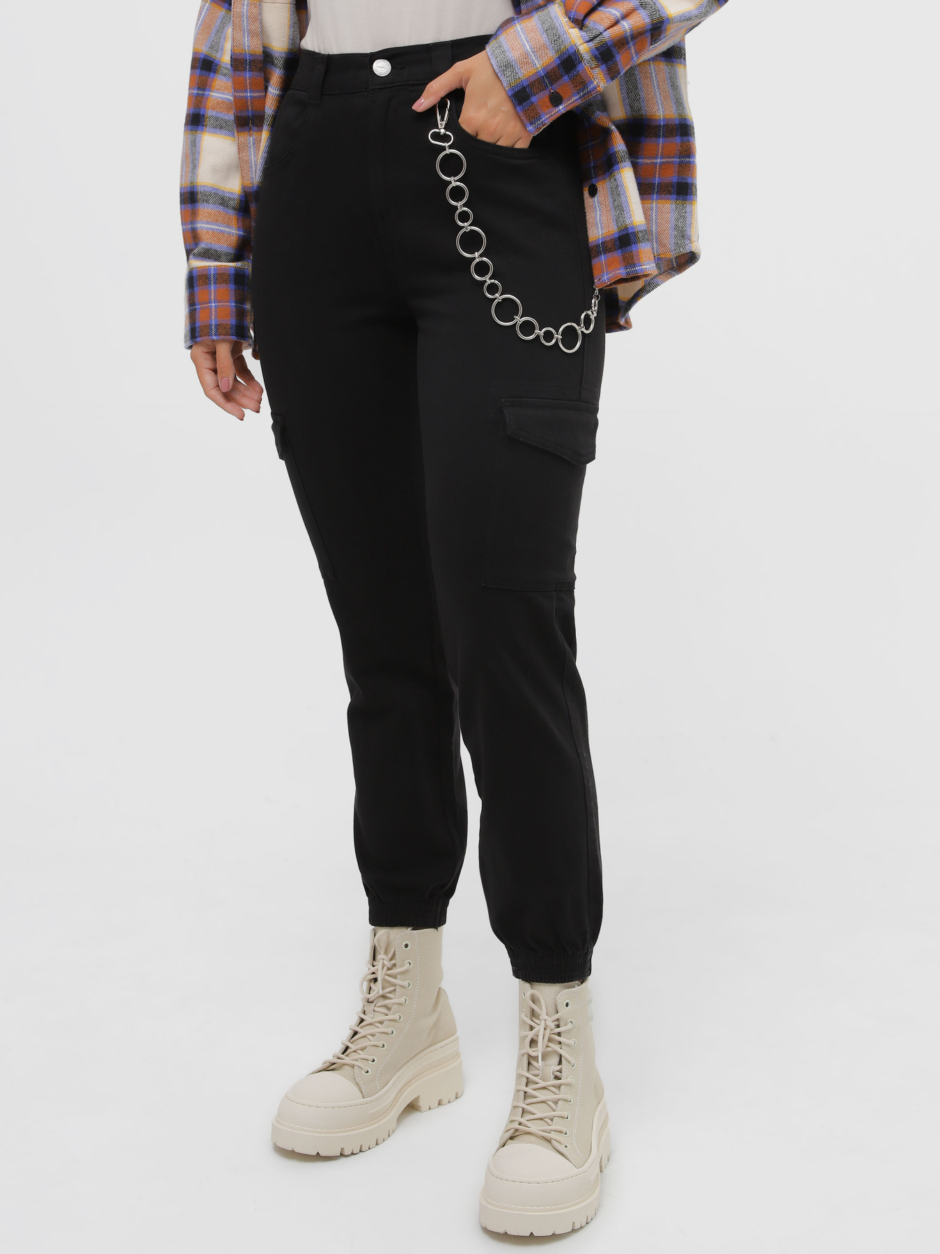 Карго Piazza Italia модель 06646_black Фото