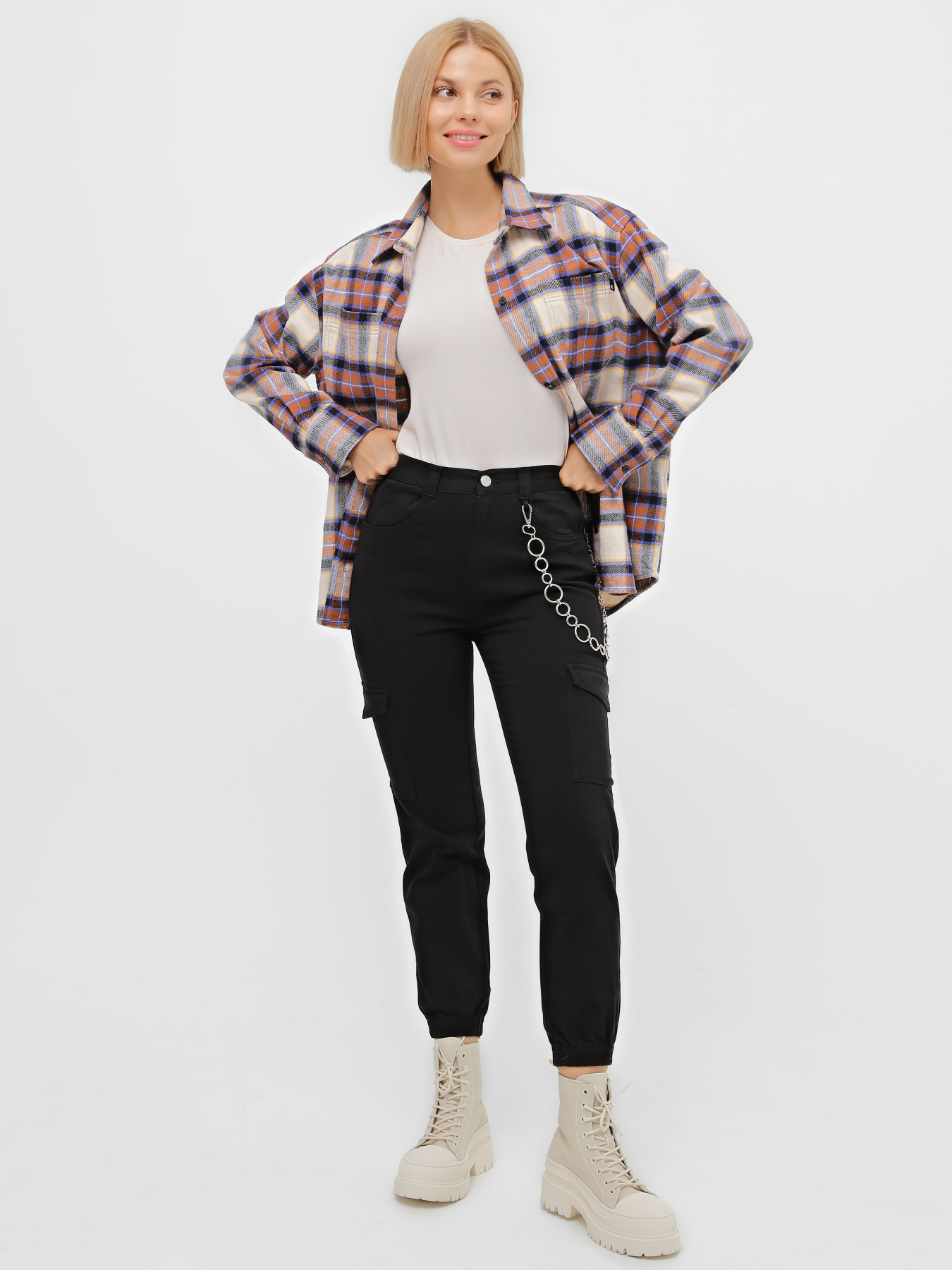 Карго Piazza Italia модель 06646_black Фото