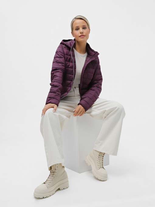 Демисезонная куртка Piazza Italia модель 06652_plum Фото