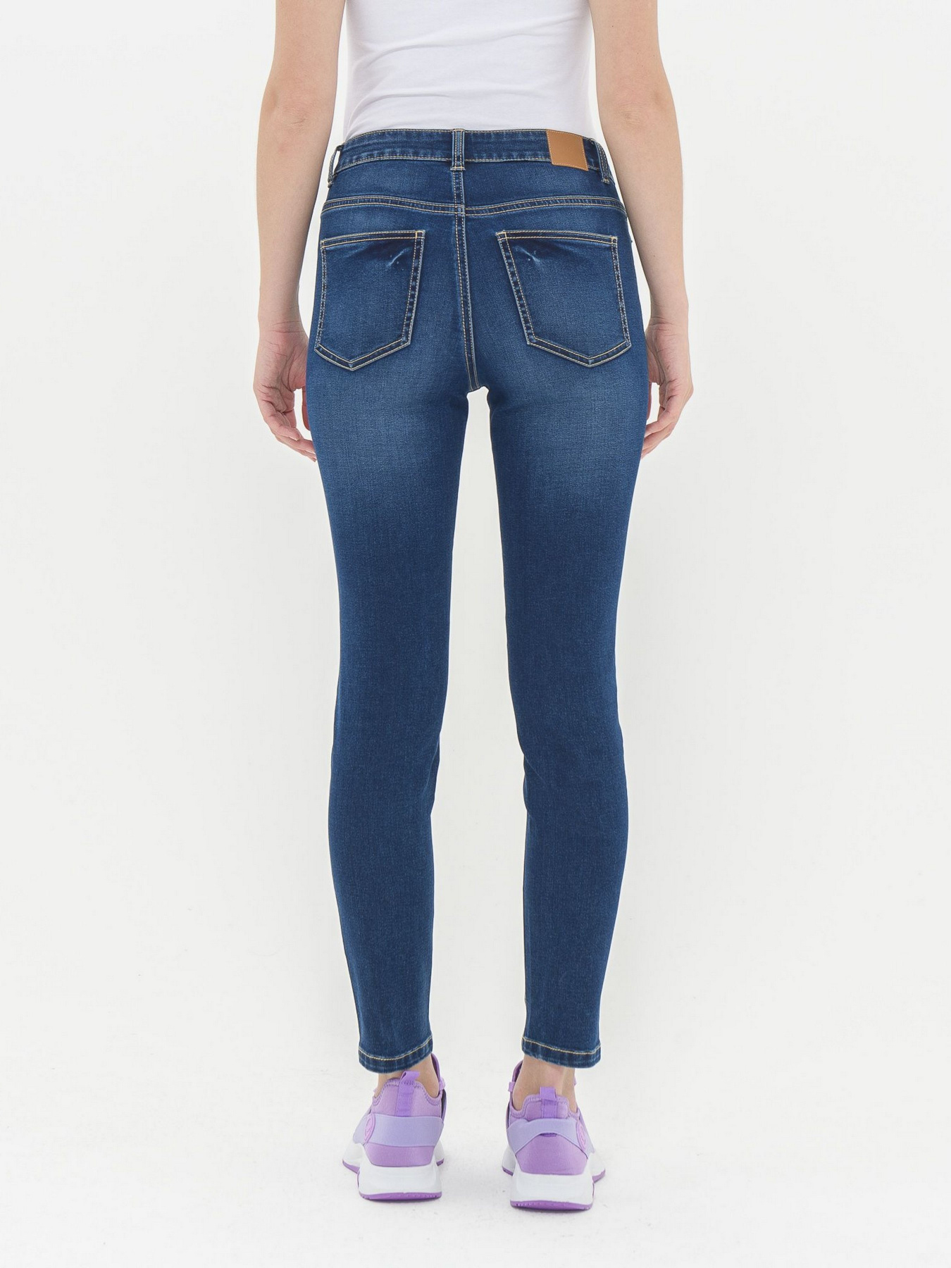 Зауженные джинсы Piazza Italia модель 06723_dark denim Фото