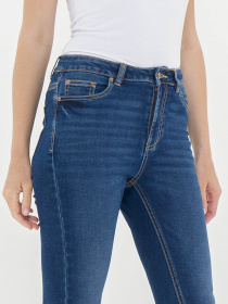 Зауженные джинсы Piazza Italia модель 06723_dark denim Фото