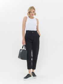 Зауженные джинсы Piazza Italia модель 06767_black Фото