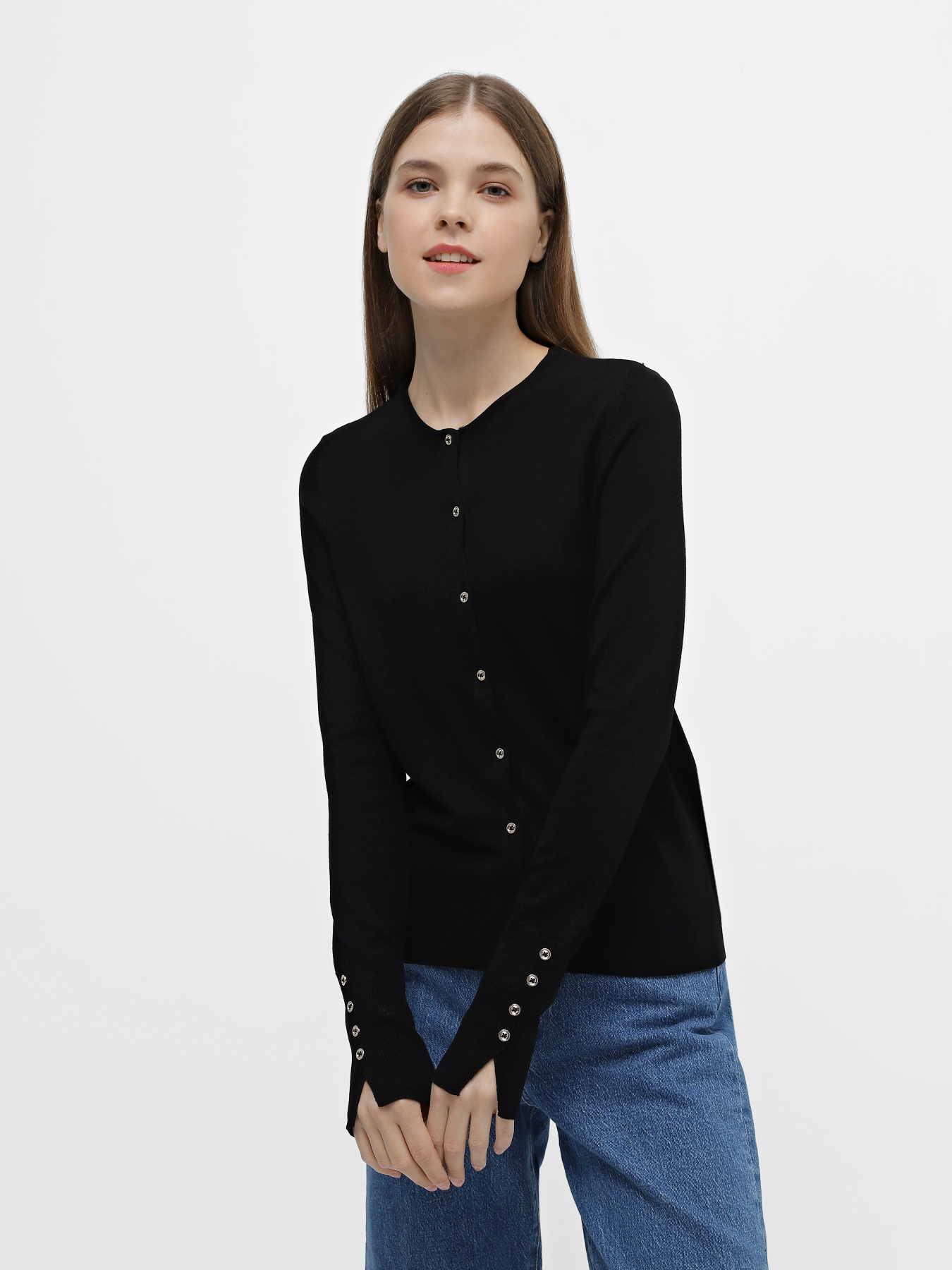 Кардиган Piazza Italia модель 06891_black Фото