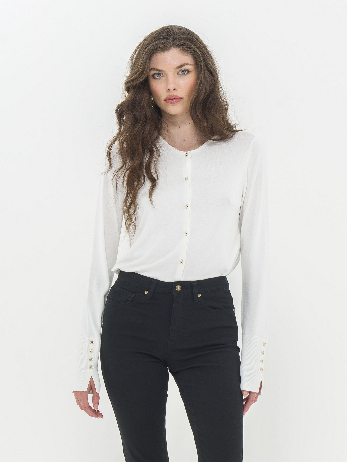 Кардиган Piazza Italia модель 06891_milk Фото