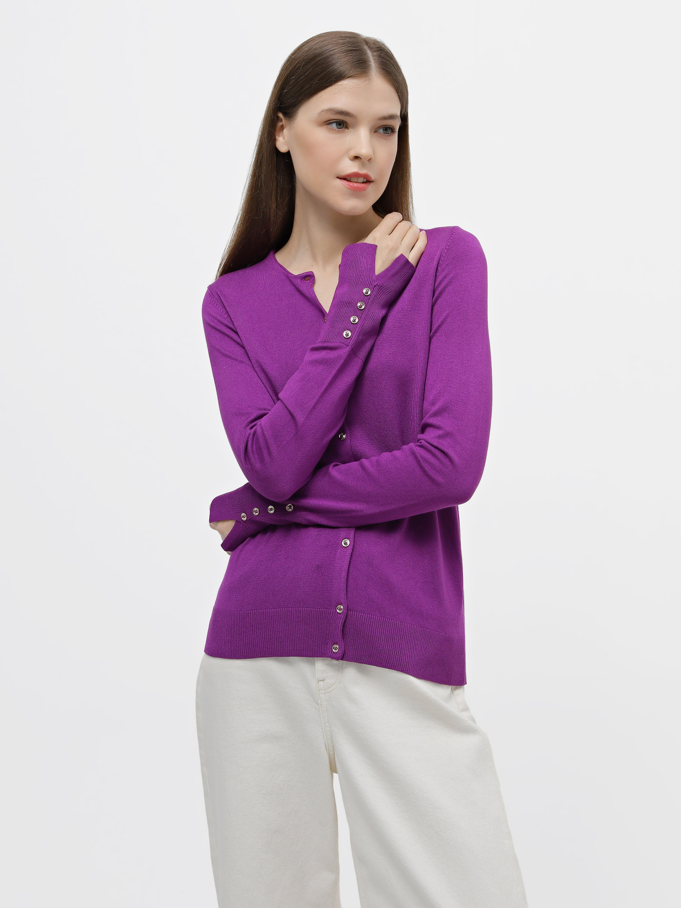 Кардиган Piazza Italia модель 06891_violet Фото