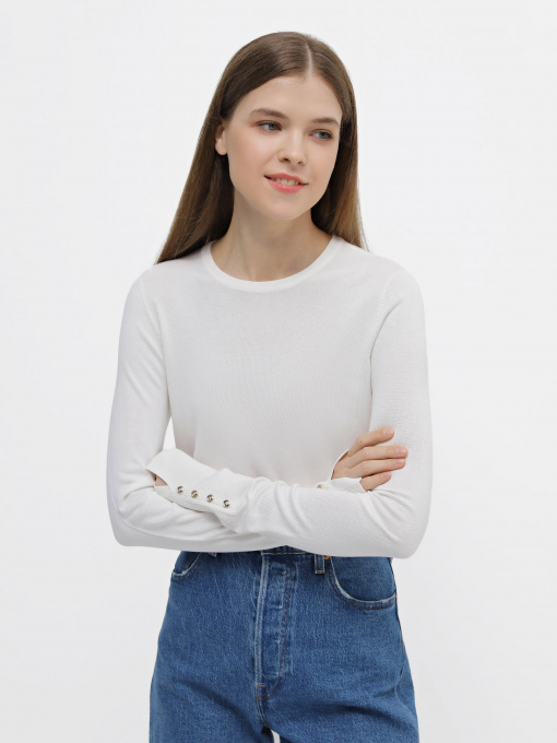 Джемпер Piazza Italia модель 06892_milk Фото