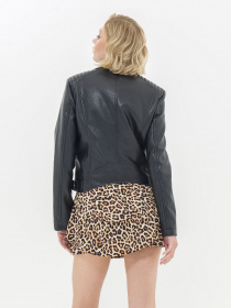 Куртка кожаная Piazza Italia модель 07312_black Фото