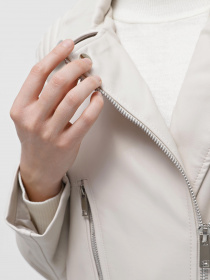 Куртка кожаная Piazza Italia модель 07312_gypsum Фото