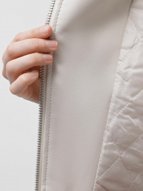 Шкіряна куртка Piazza Italia модель 07312_gypsum Фото