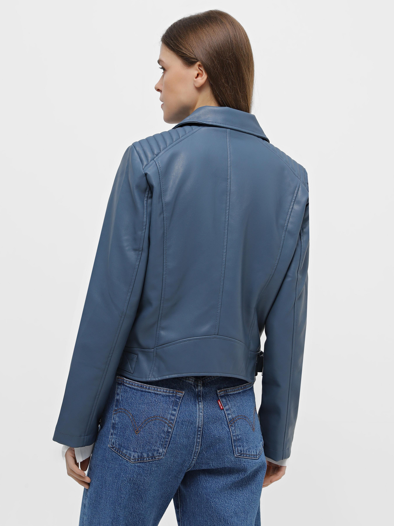 Шкіряна куртка Piazza Italia модель 07312_Denim Фото