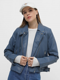 Шкіряна куртка Piazza Italia модель 07312_Denim Фото