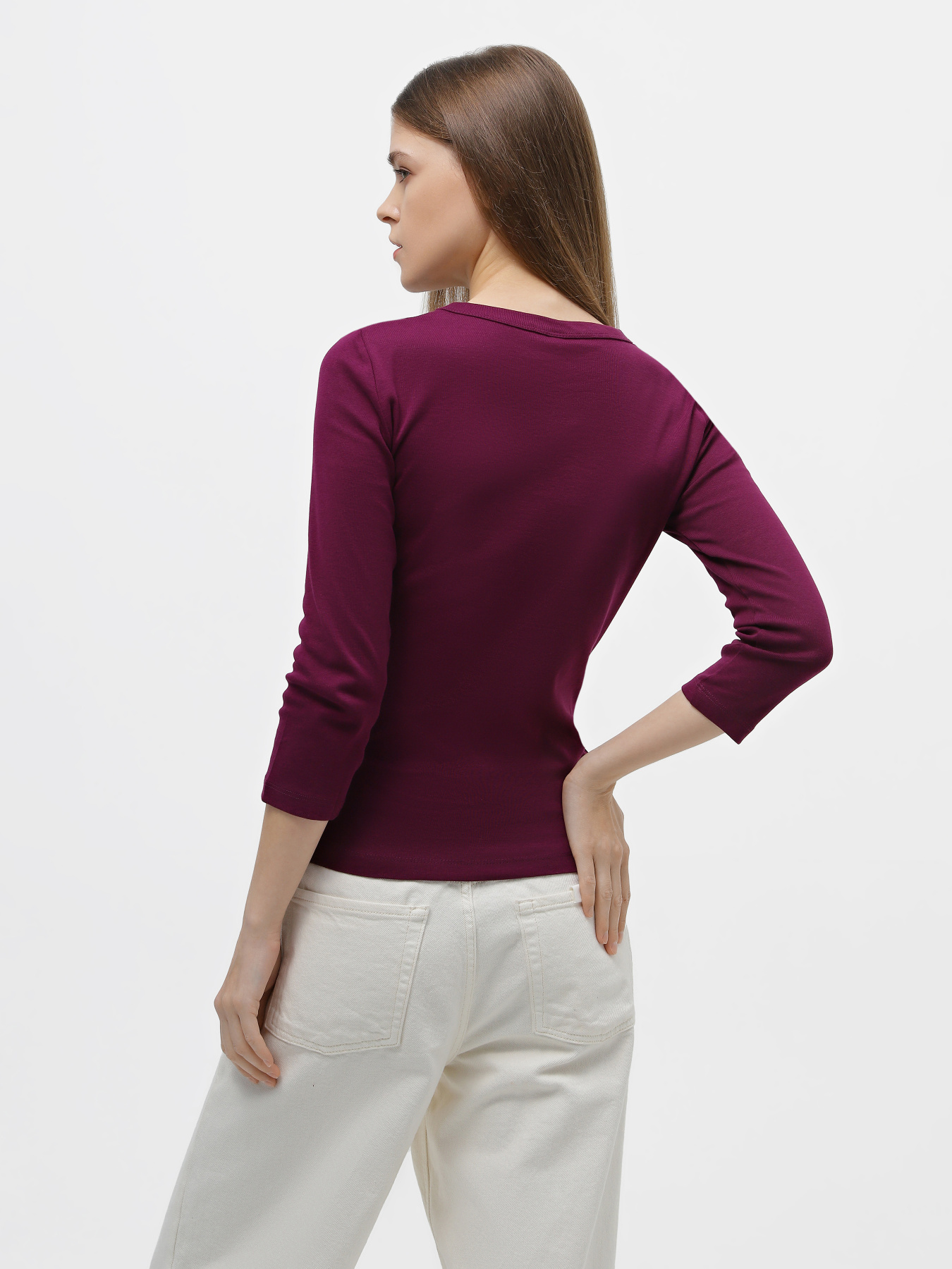 Лонгслів Piazza Italia модель 07343_plum Фото