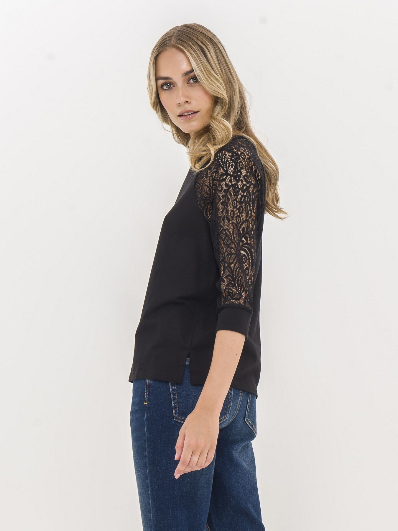 Лонгслив Piazza Italia модель 07344_black Фото