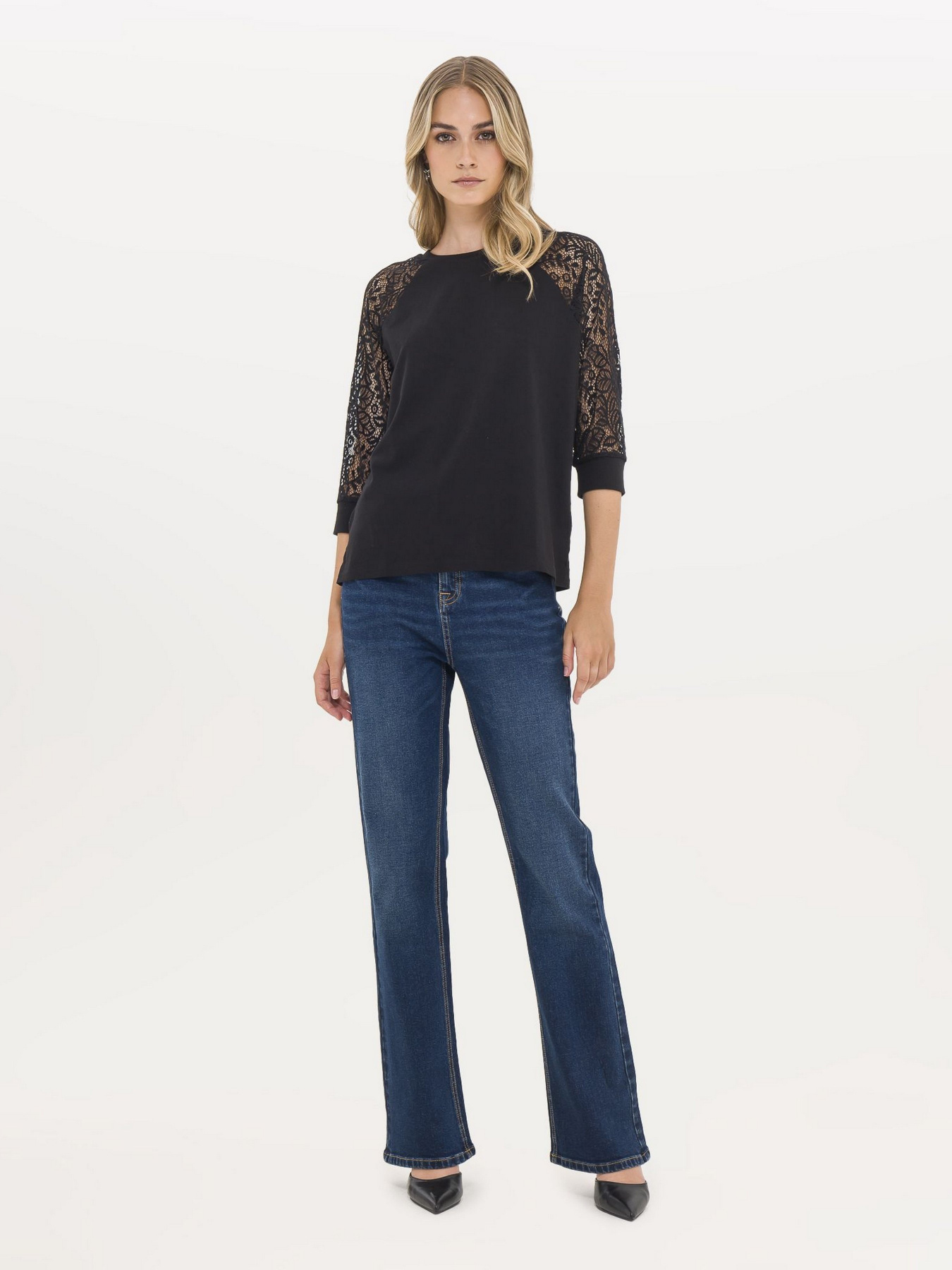 Лонгслив Piazza Italia модель 07344_black Фото