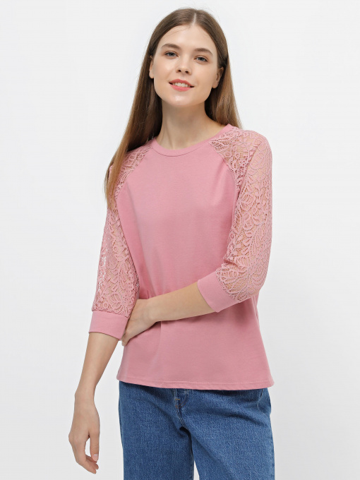 Лонгслив Piazza Italia модель 07344_ancient pink Фото