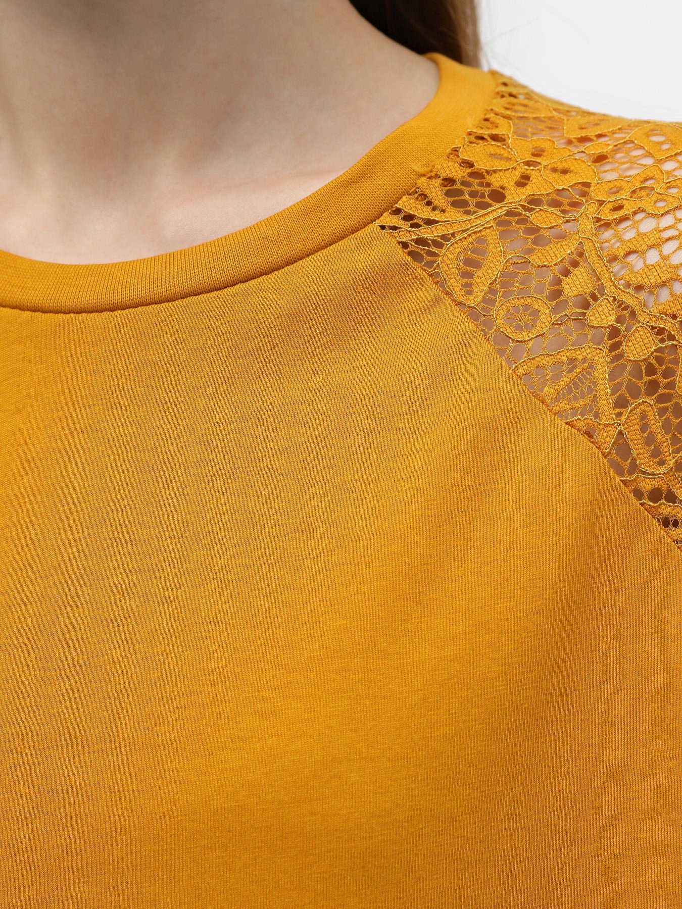 Лонгслив Piazza Italia модель 07344_mustard Фото