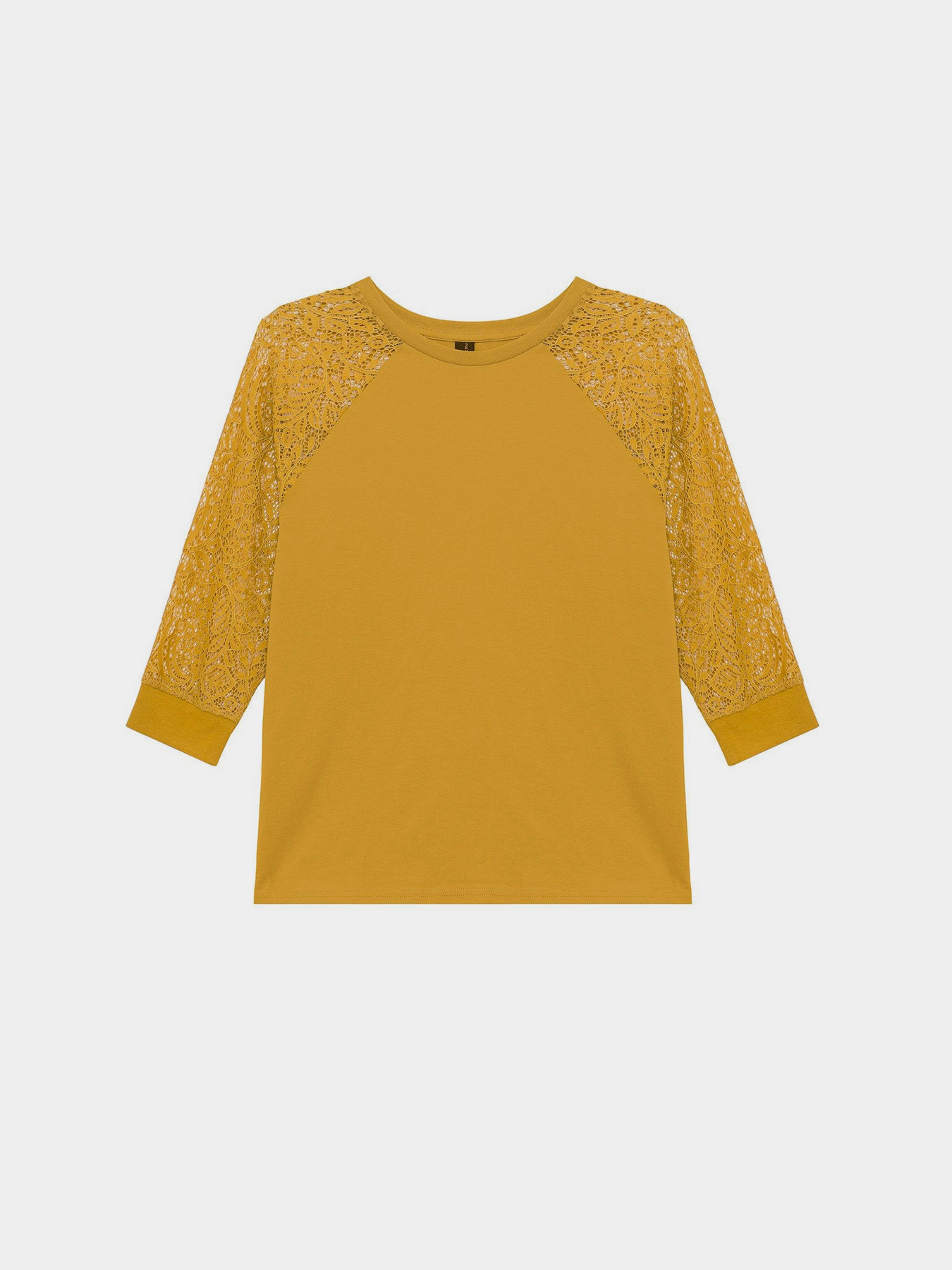 Лонгслив Piazza Italia модель 07344_mustard Фото