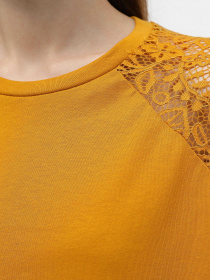 Лонгслив Piazza Italia модель 07344_mustard Фото