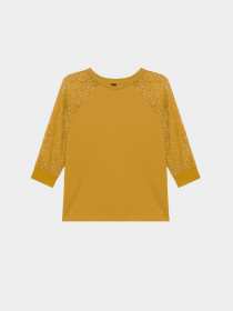 Лонгслив Piazza Italia модель 07344_mustard Фото